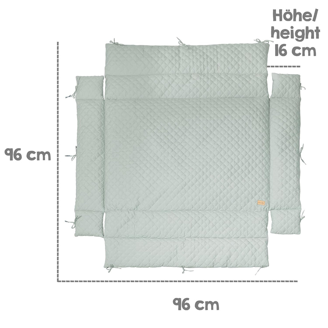 roba Laufgittereinlage "roba Style" für Laufgitter 75 x 100-100 x 100 cm - Gesteppte Einlage mit Sei