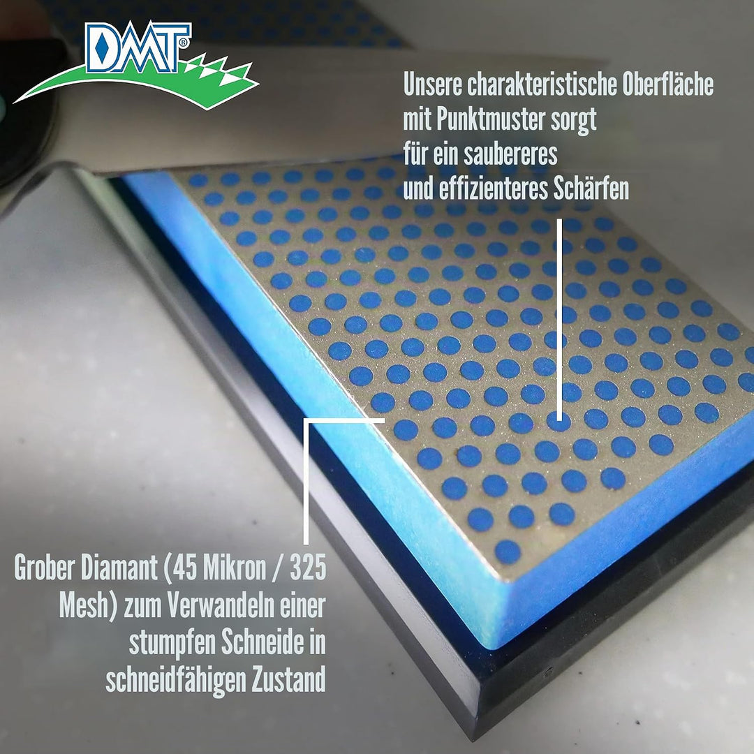 DMT Diamond Whetstone Wetzstein – grob mit Plastikbox, 15,2 cm / 6 Zoll, 1 Stück, W6CP, Grob