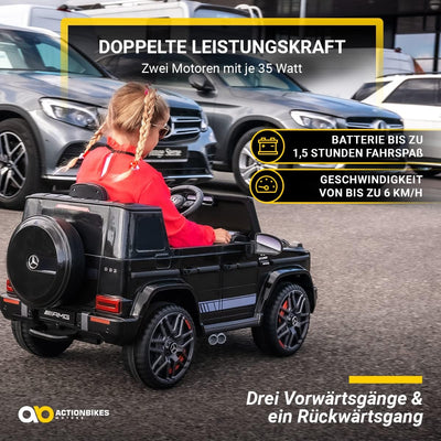 Actionbikes Motors Kinder Elektroauto Mercedes Benz Amg G63 W463 - Lizenziert - 2,4 Ghz Fernbedienun