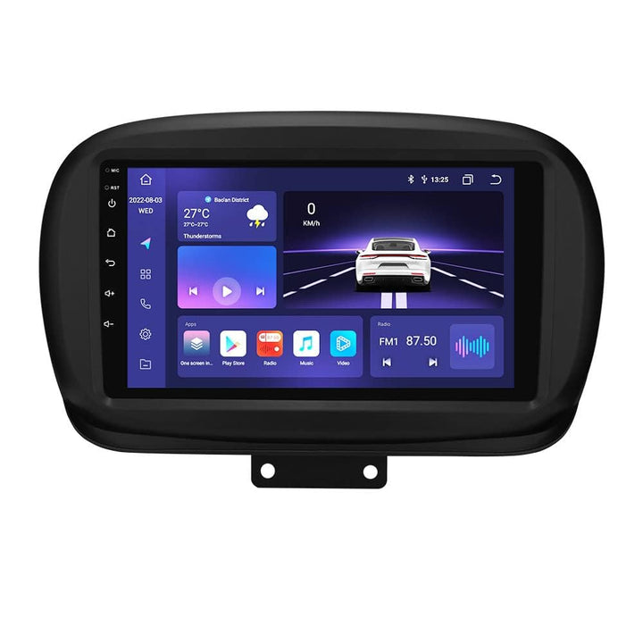 hizpo 9 Zoll Touchscreen Autoradio Kompatibel mit FIAT 500X 2014-2020 mit Carplay/Android Auto Bluet