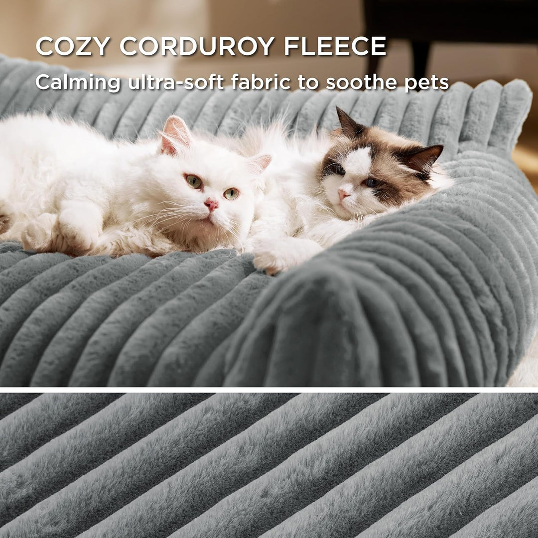 BEDSURE Katzenbett gross orthopädisches Hundesofa - 76x51x25cm Hundebett kleine Hunde waschbar Katze