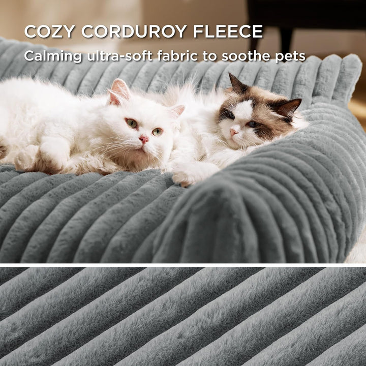BEDSURE Katzenbett gross orthopädisches Hundesofa - 76x51x25cm Hundebett kleine Hunde waschbar Katze