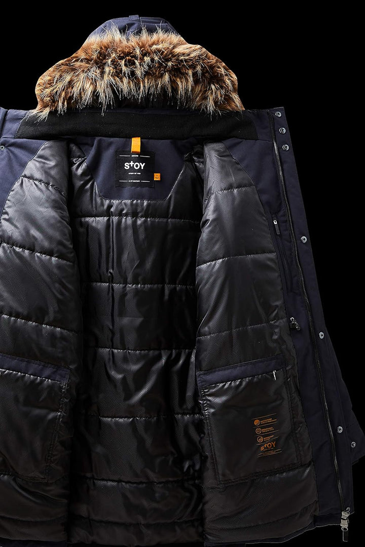 STOY Herren Mn Prk B Funktionsparka Mit Abzippbarer Kapuze MN PRK B dunkelnavy XXL, MN PRK B dunkeln