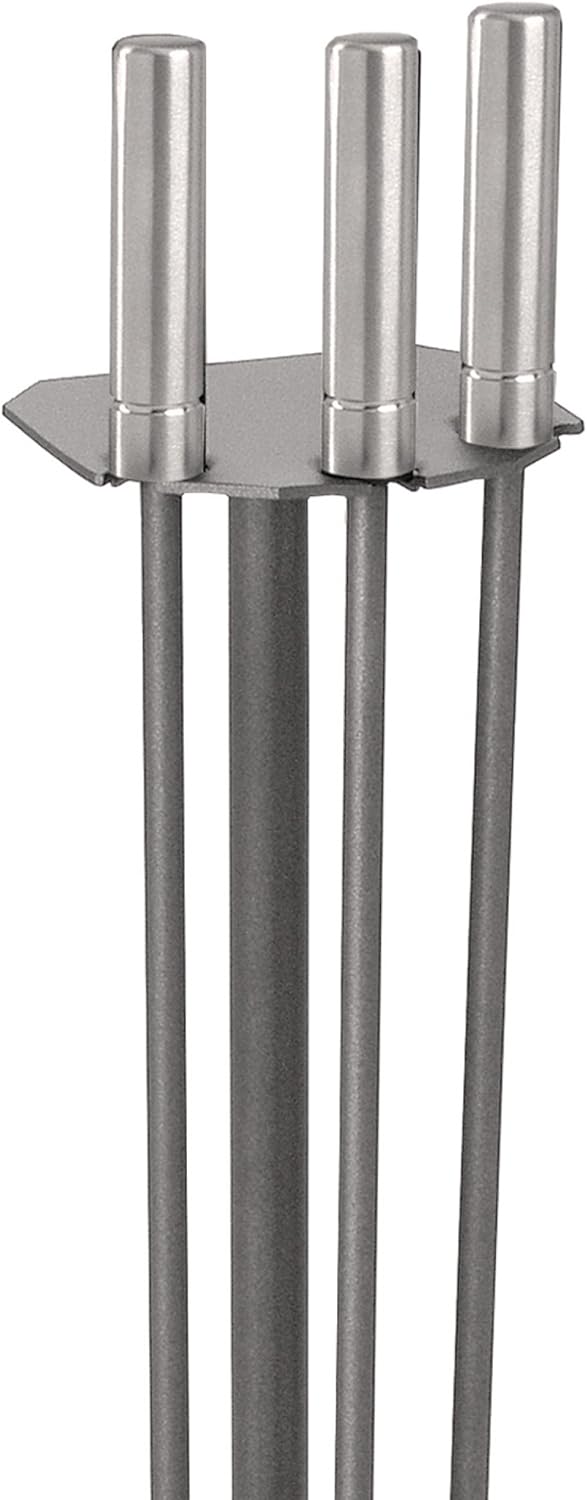 Lienbacher Kaminbesteck (3-teilig), anthrazit beschichtet, Griffe Edelstahl