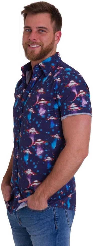 Slyde Run & Fly Herren UFO Kurzarmhemd, L