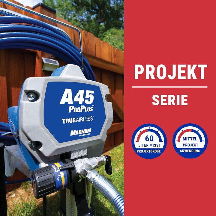 Magnum by Graco 17C245 A45 ProPlus Airless-Farbspritzgerät, leistungsstarkes fahrbares Gerät für pri