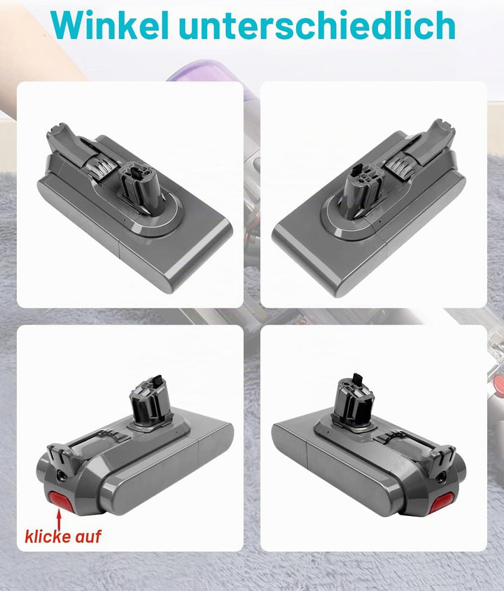 25.2V 4000mAh Ersatzakku Akku kompatibel zu Dyson V11 Absolute Extra, Animal, Click-In, V15 Detect S