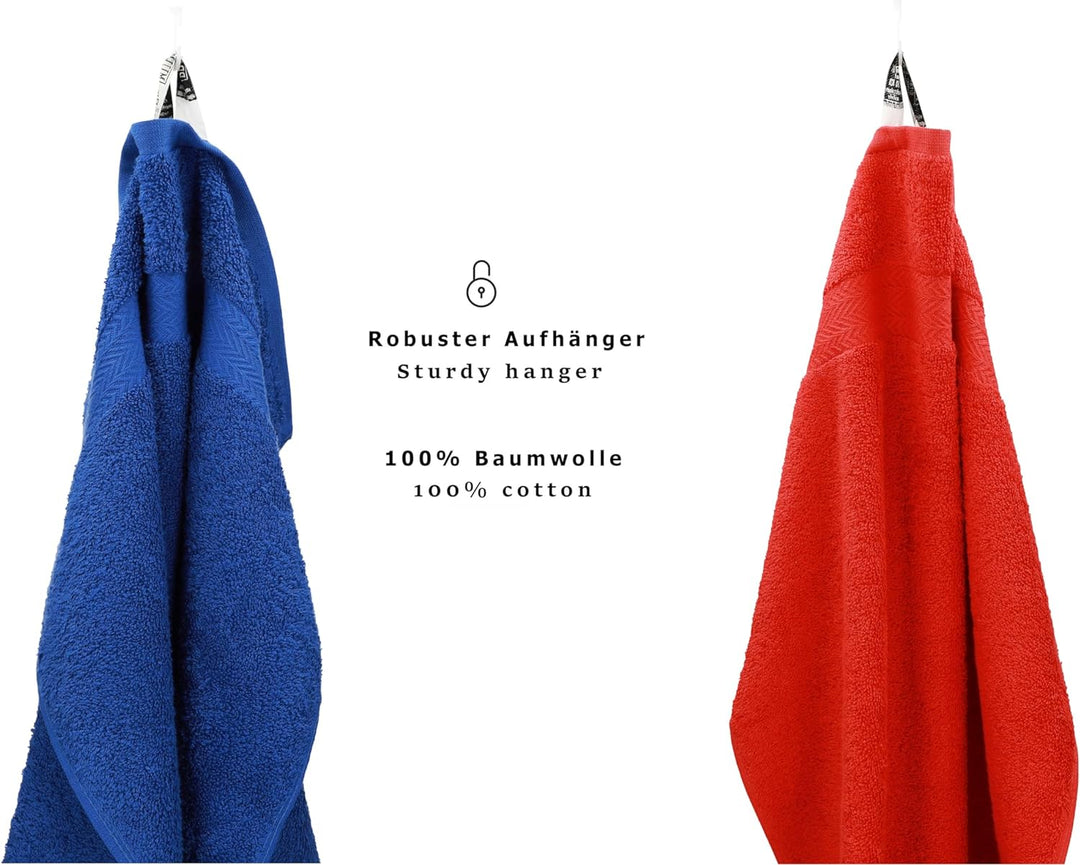 Betz 10-TLG. Handtuch-Set Premium 100% Baumwolle 2 Duschtücher 4 Handtücher 2 Gästetücher 2 Waschhan