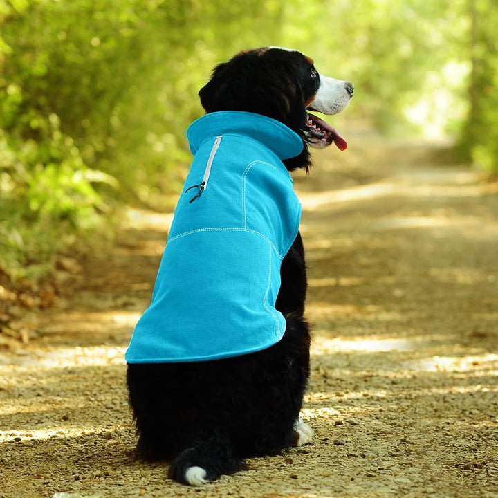 VIVAGLORY Hunde-Fleeceweste, Hundepullover für Kaltes Wetter für Grosse Hunde, Verstellbare Winterkl