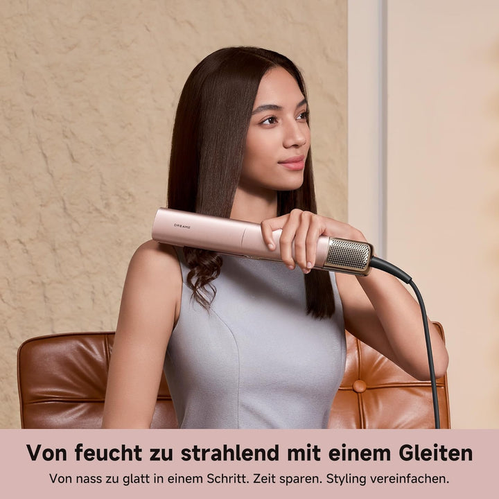 DREAME Aero Straight Pro 2-in-1 Luftglätter, Dualer Luftstromkanal, KI Styling, Nass-zu-Trocken-Glät
