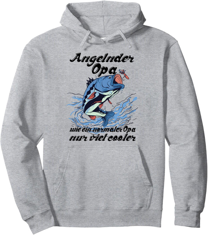 Fischer Angler Angel Opa Enkel Fischen Pullover Hoodie