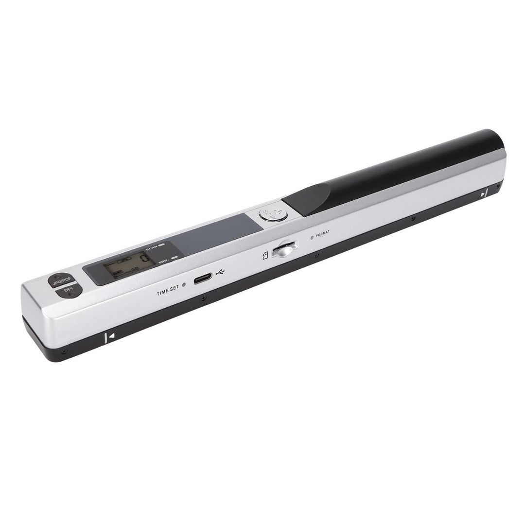 ciciglow Dokumentenscanner, 300 600 900 DPI A4 Tragbarer Handscanner Speicherkartenspeicher Quittung