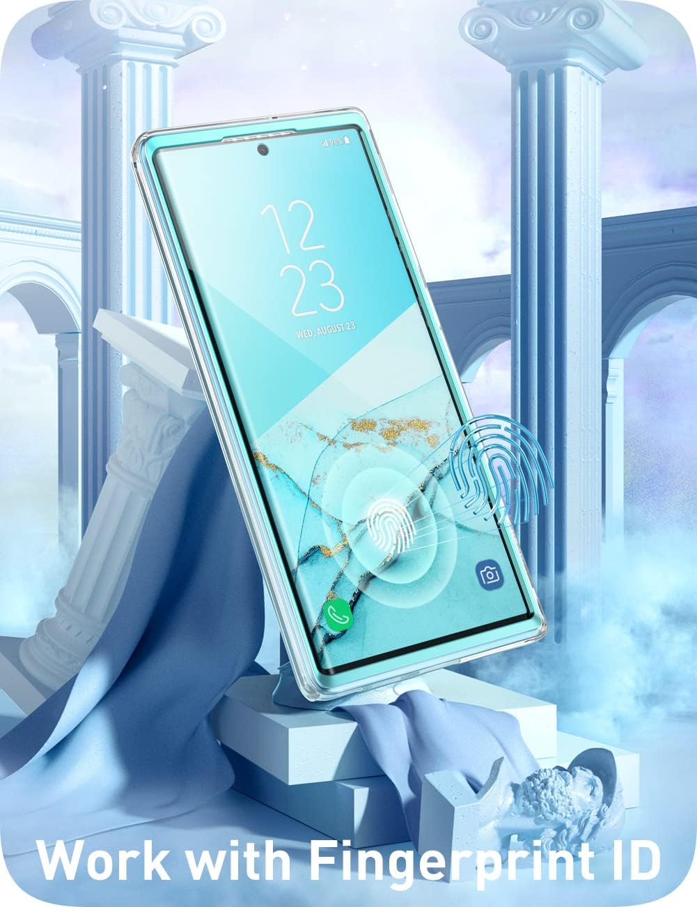 i-Blason Glitzer Hülle für Samsung Galaxy S23 Ultra 5G Handyhülle Bumper Case 360 Grad Schutzhülle G