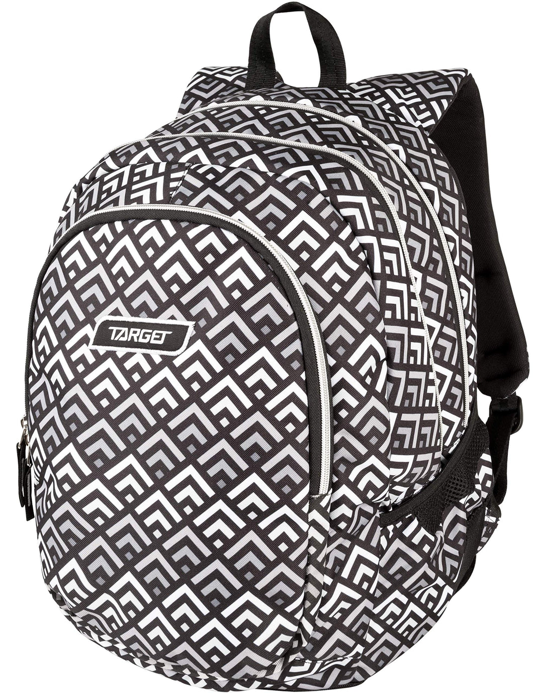 TARGET BACKPACK 3 ZIP DUEL GREY PYRAMIDS 26297