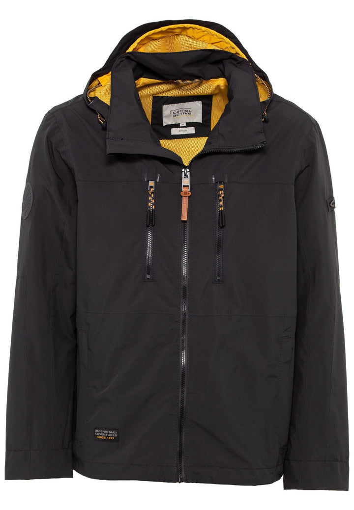 camel active Herren teXXXactive® Funktionsjacke aus recyceltem Polyester 25 Charcoal, 25 Charcoal