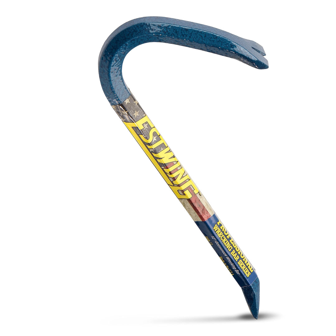 Estwing EWB Schwanenhals Wrecking Bar, EWB-12: Stahl, Gerade, Gooseneck Pry Bar, Brechstange 12", 12