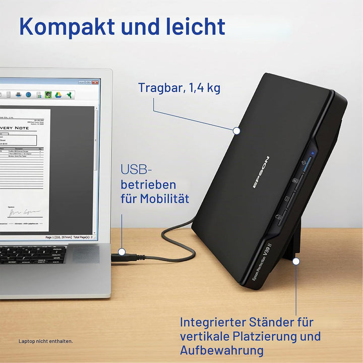 Epson - Perfection V39 II - Farbfoto- und Dokumenten-Flachbettscanner - 4800 DPI optische Auflösung