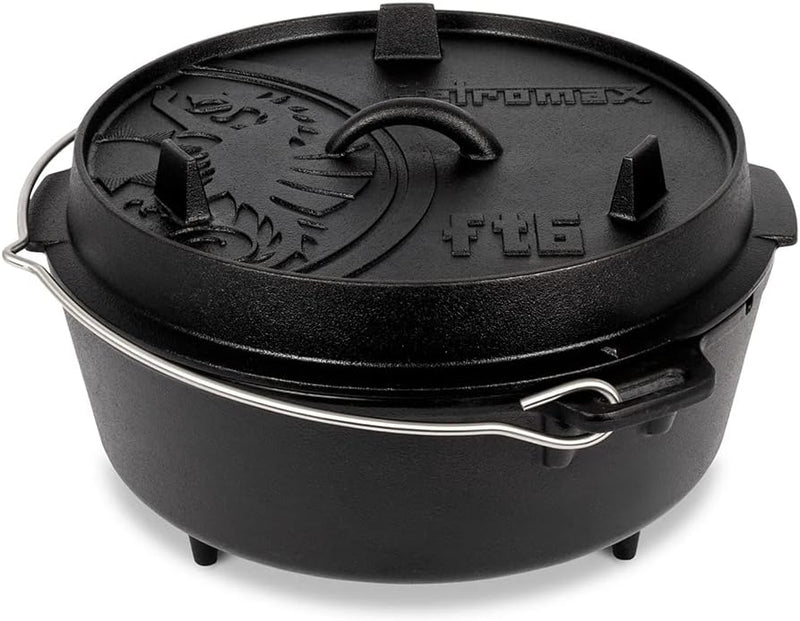 Petromax Feuertopf FT6-6,1 Liter - Gusseisen mit Standfüssen