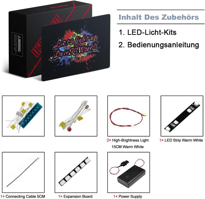 Led Licht Set für Lego 21161 Minecraft Die Crafting-Box 3.0 (Kein Lego-Modell enthalten, nur Beleuch