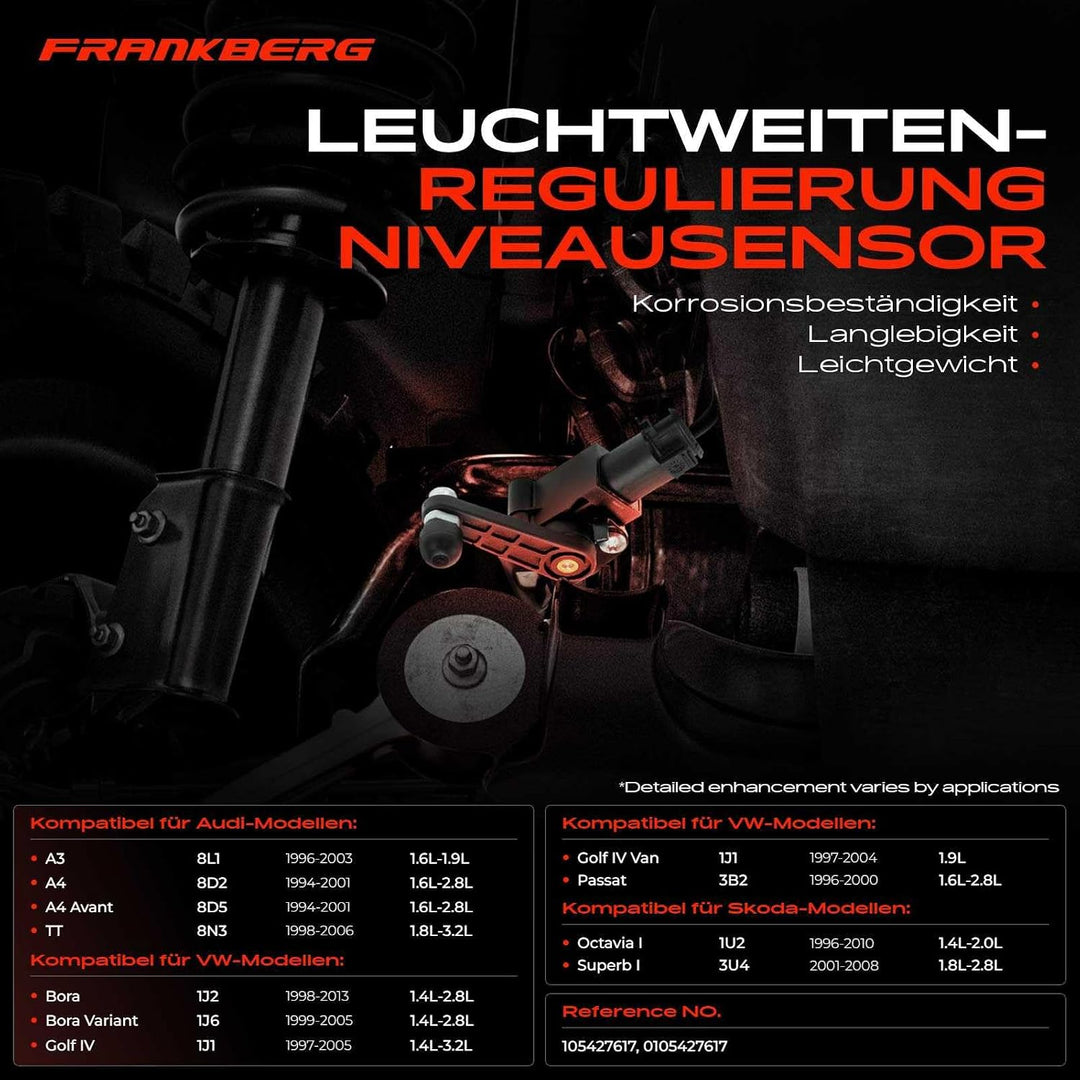 Frankberg 3x Niveausensor Vorne oder Hinten für CLS C219 E-Klasse W211 E-Klasse T-Model S211 S-Klass