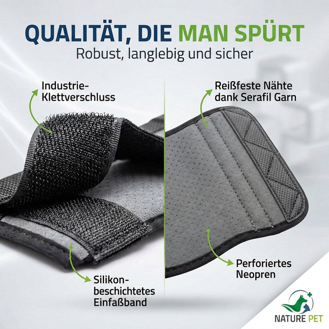 Nature Pet Medium Reha Bandage für den Vorderlauf des Hundes (S, Grau) S Grau, S Grau