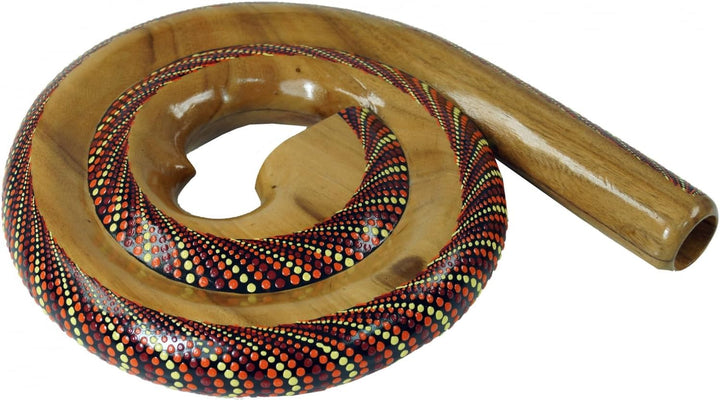 GURU SHOP Rundes Didgeridoo (Holz) - Modell 3, Braun, 28x30x4,5 cm, Musikinstrumente, Modell 3