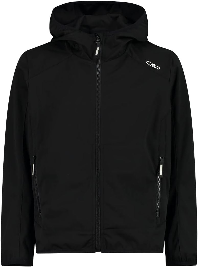 CMP Jungen Fixed Hood Softshelljacke EU 92 nero, EU 92 nero