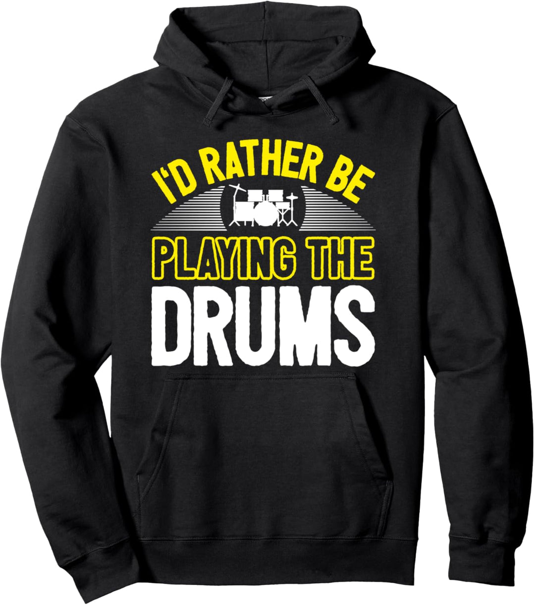 Cooler Schlagzeug Spruch Drummer Percussion Trommel Drum Kit Pullover Hoodie