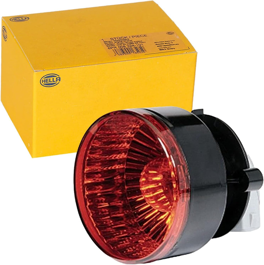 HELLA - Nebelschlussleuchte - Halogen - 12V - Einbau - Lichtscheibenfarbe: rot - Stecker: AMP - hint