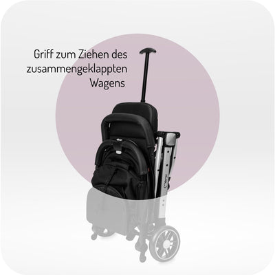 MOMI ESTELLE Kinderwagen für Kinder ab 6 Monat bis zu max. Körpergewicht von 15 kg, H105 x B51 x T75