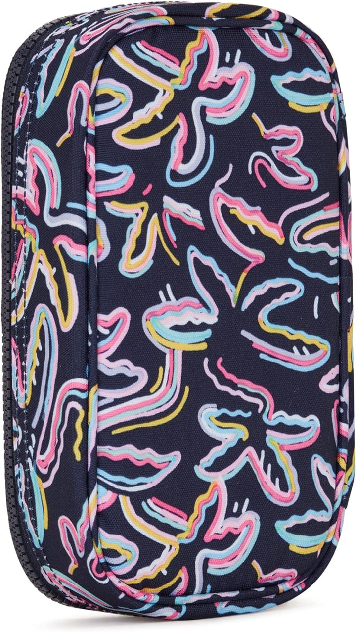 Kipling 50 PENS, Mittelgrosses Federmäppchen Palm Fiesta Prt, Palm Fiesta Prt