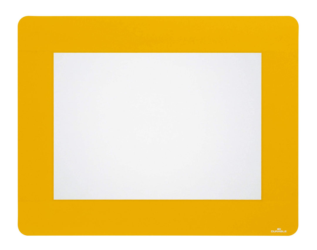 Durable Bodenmarkierungsfenster A4, selbstklebend und wiederablösbar, 10 Stück, gelb, 180804, A4