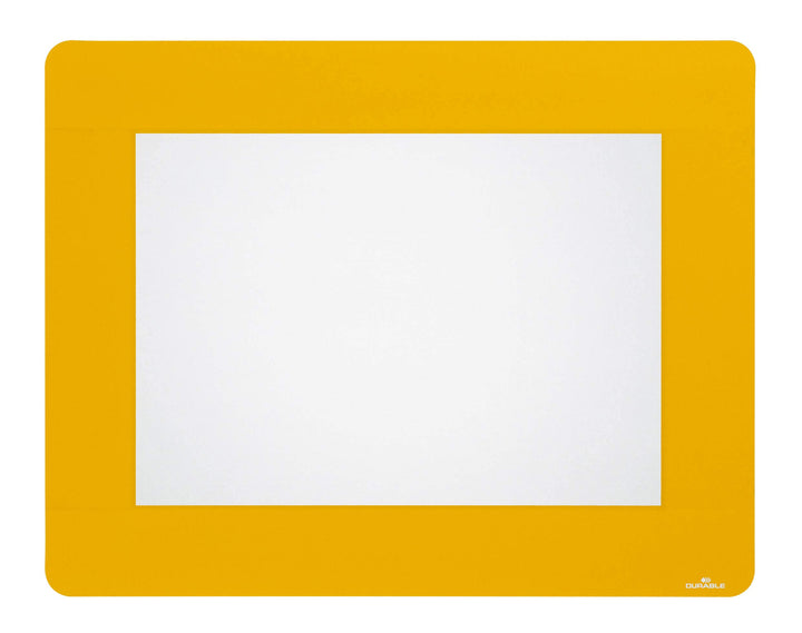 Durable Bodenmarkierungsfenster A4, selbstklebend und wiederablösbar, 10 Stück, gelb, 180804, A4
