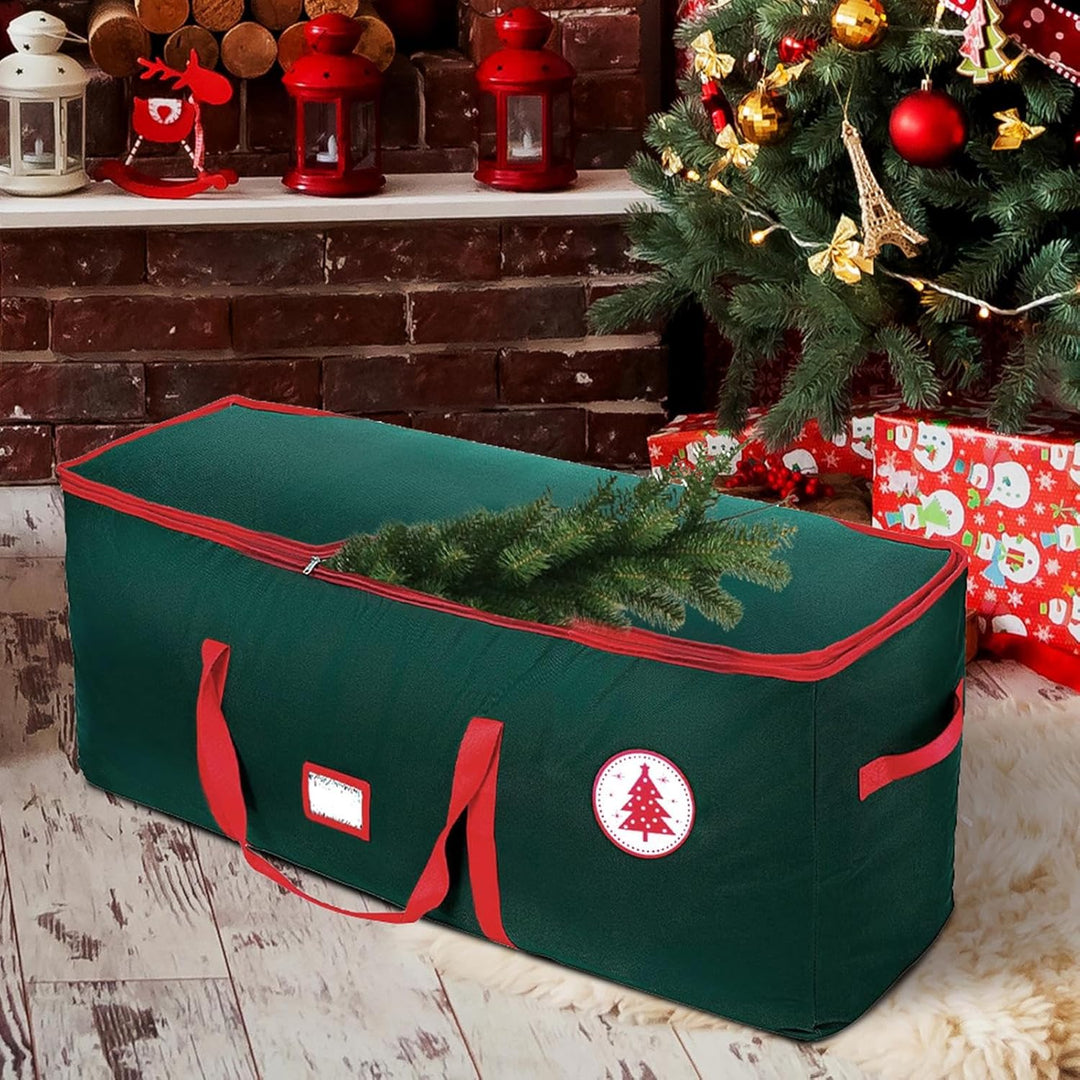 Aufbewahrungsbox für Weihnachtsbaum | 600D Oxford wasserdicht zur Aufbewahrung von Bäumen – mit Grif