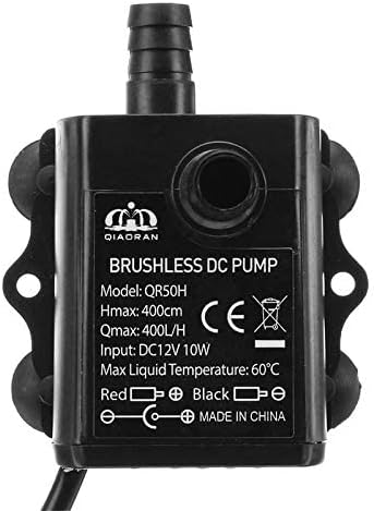 Riloer DC12V wasserdichte bürstenlose Mini-Wasserpumpe für die Zirkulation von 6W QR50H