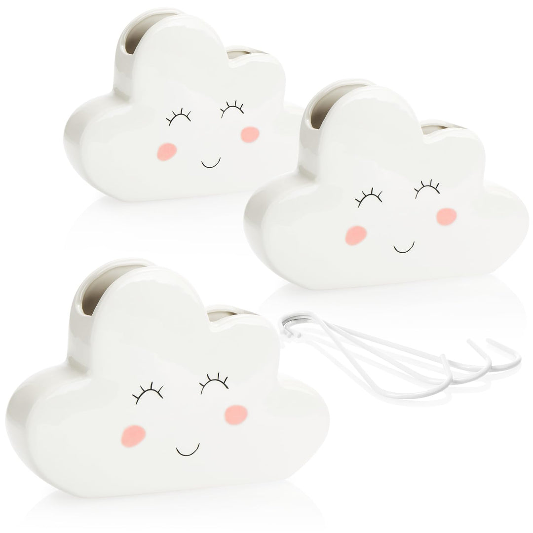 com-four® 3x Luftbefeuchter Heizung - Heizkörper Luftbefeuchter "Wolke" - Heizung Wasserverdunster a