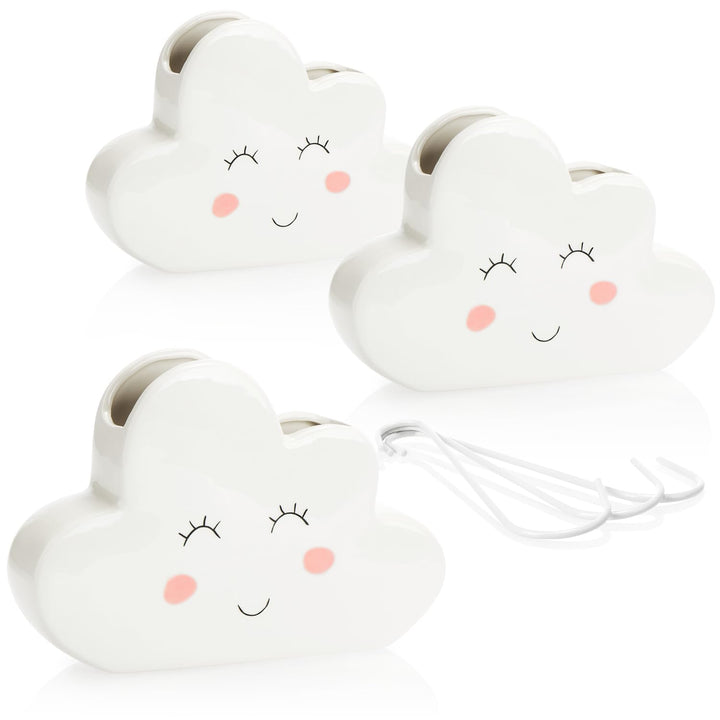 com-four® 3x Luftbefeuchter Heizung - Heizkörper Luftbefeuchter "Wolke" - Heizung Wasserverdunster a