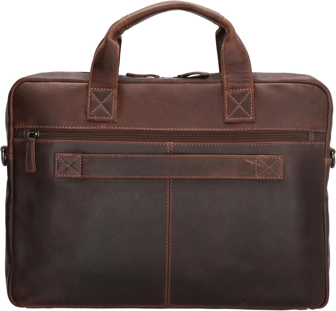 Hide & Stitches Laptoptasche Japura Kollektion 15,6 Zoll Laptopfach Verstellbarer Schultergurt Doppe