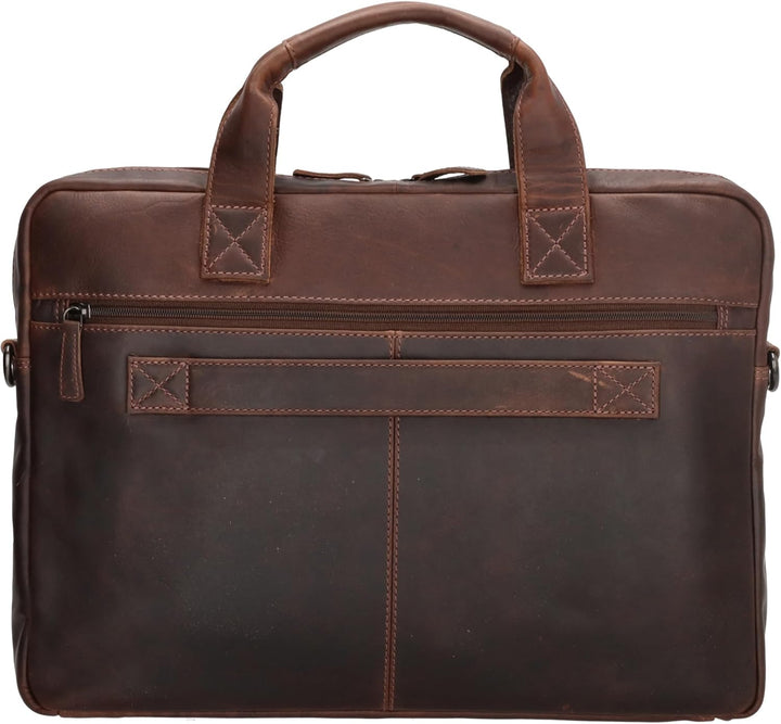 Hide & Stitches Laptoptasche Japura Kollektion 15,6 Zoll Laptopfach Verstellbarer Schultergurt Doppe