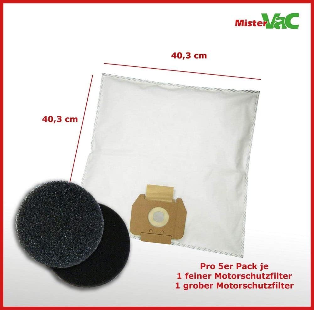 10x Staubsaugerbeutel kompatibel mit Cleanfix S10, S10 Plus, S 10 Plus Hepa