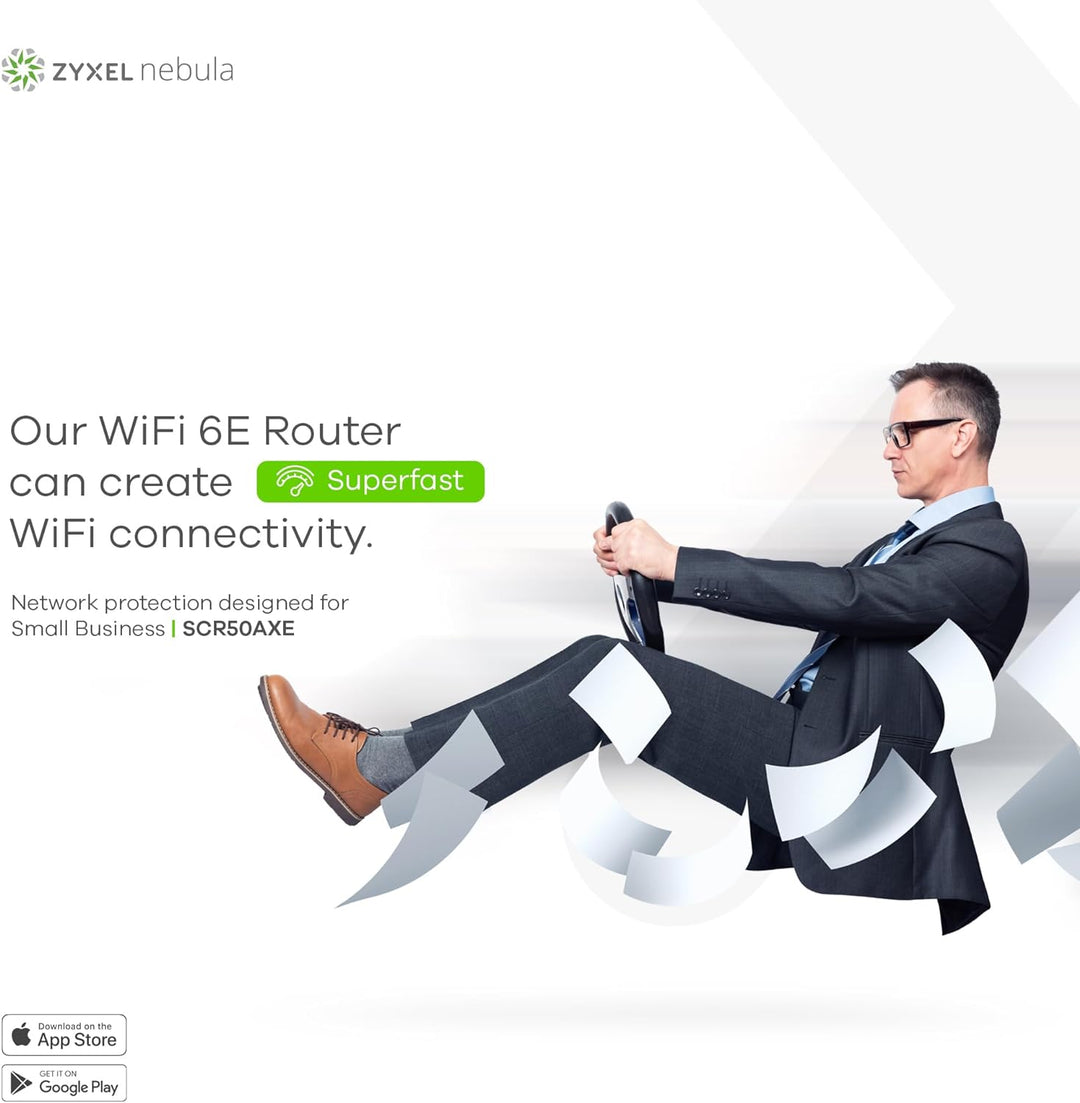 Zyxel Secure Cloud-Managed Router/Firewall mit AXE5400 Tri-Band WiFi Abonnementfreie Netzwerksicherh