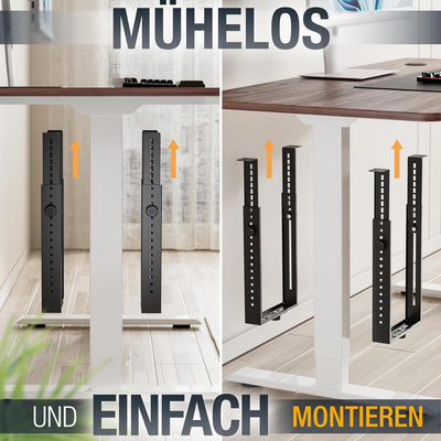 RICOO PC Rechner Halterung für Untertisch Schreibtisch Computer Montage TRH-02 CPU Gehäuse Halter bi