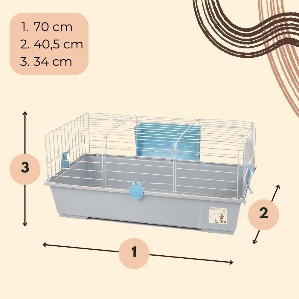GarPet Kaninchenkäfig innen Indoor Hasenkäfig Meerschweinchen Käfig Hasenstall Kaninchenstall Nagerk