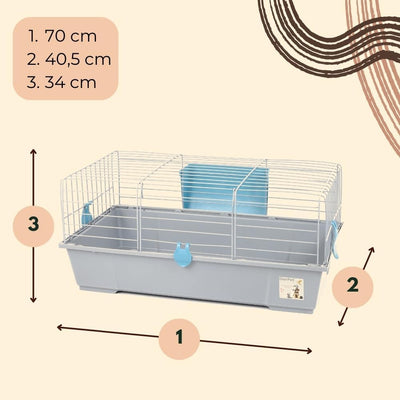 GarPet Kaninchenkäfig innen Indoor Hasenkäfig Meerschweinchen Käfig Hasenstall Kaninchenstall Nagerk