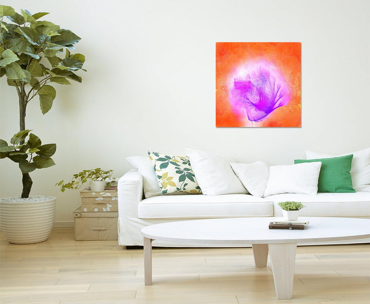 Paul Sinus Art Modernes Wandbild Abstrakt023_60x60cm Abstrakte Kunst Kunstdruck auf Leinwand Zeitlos