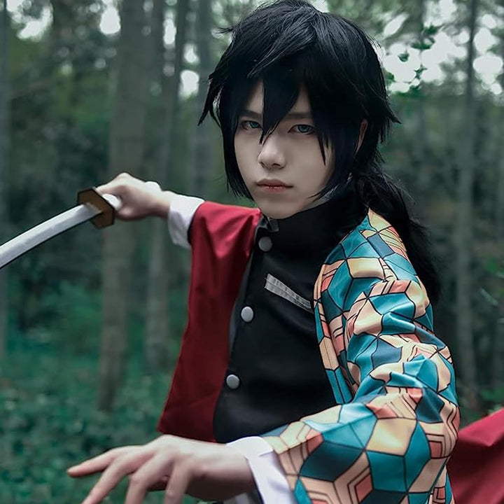 CR ROLECOS Demon Kanroji Mitsuri Cosplay Kostüm Tanjirou Giyuu Vollständiger Kostüm Anime Tokitou Mu