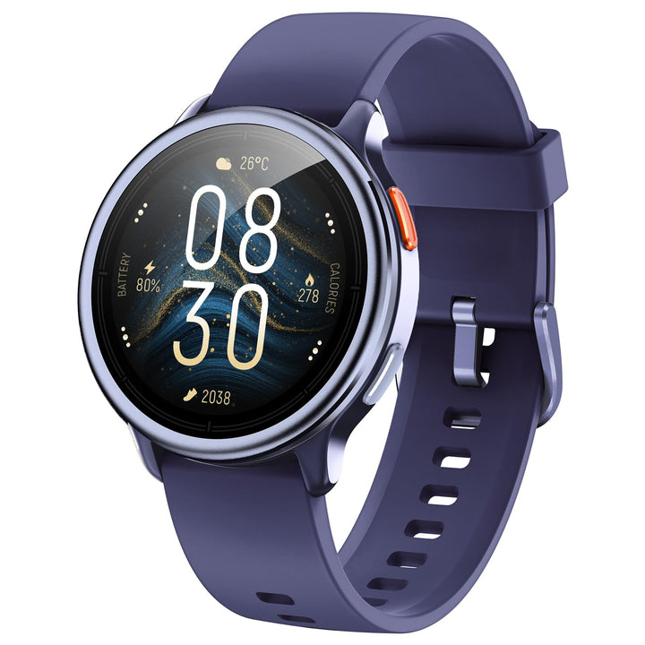 Smartwatch Damen Rund, 1.27" Smart Watch mit Telefonfunktion/Whatsapp,Uhren Damen mit Pulsuhr Schlaf