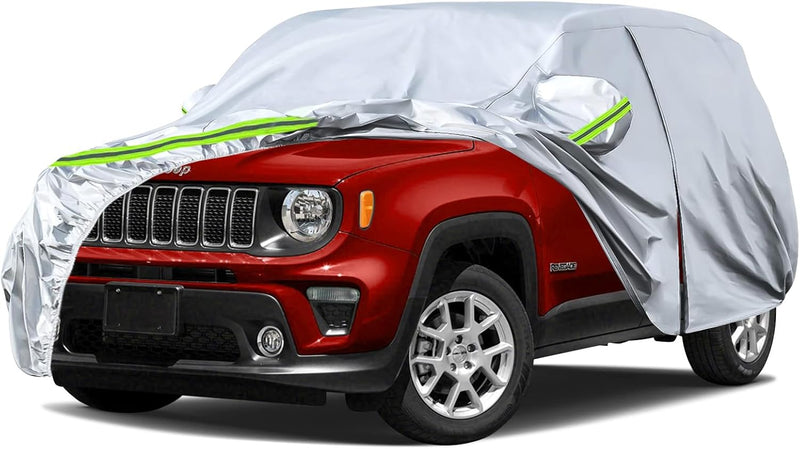 Autoabdeckung Wasserdicht Passend für Jeep Renegade 2014-2023, Atmungsaktiv Vollgarage Autoplane für