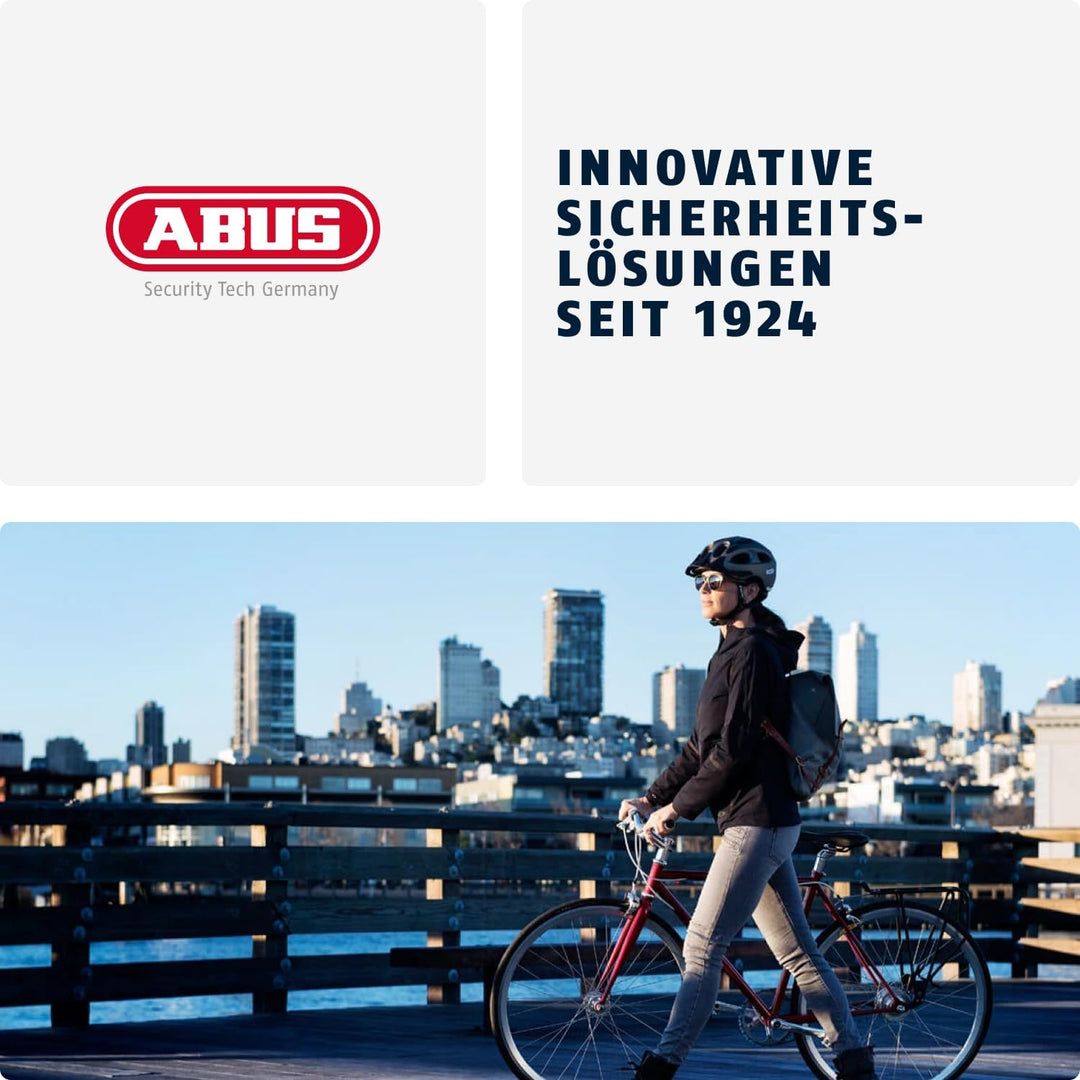 ABUS Bremsscheibenschloss Detecto 7000 RS1 – Motorradschloss mit Alarm – sonic red one size Rot (Son