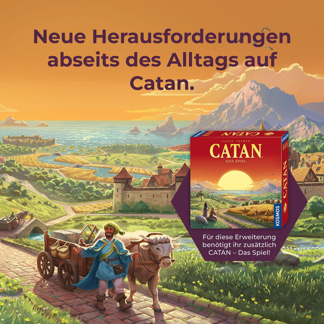 Kosmos 685140 Catan - Händler &amp; Barbaren, Erweiterung zu Catan - Das Spiel, Brettspiel für 3-4 Perso
